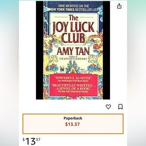 The Joy Luck Club By Amy Tan Book